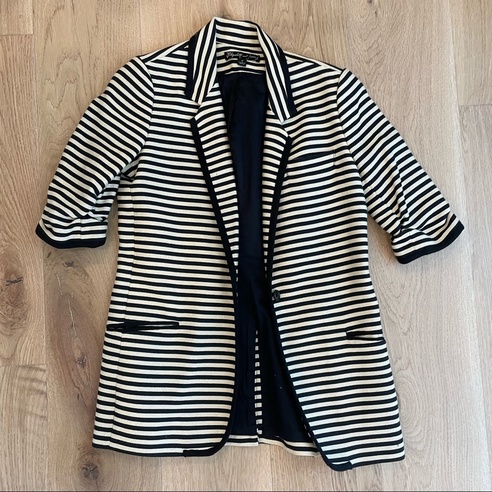 Elizabeth and James striped blazer size 4